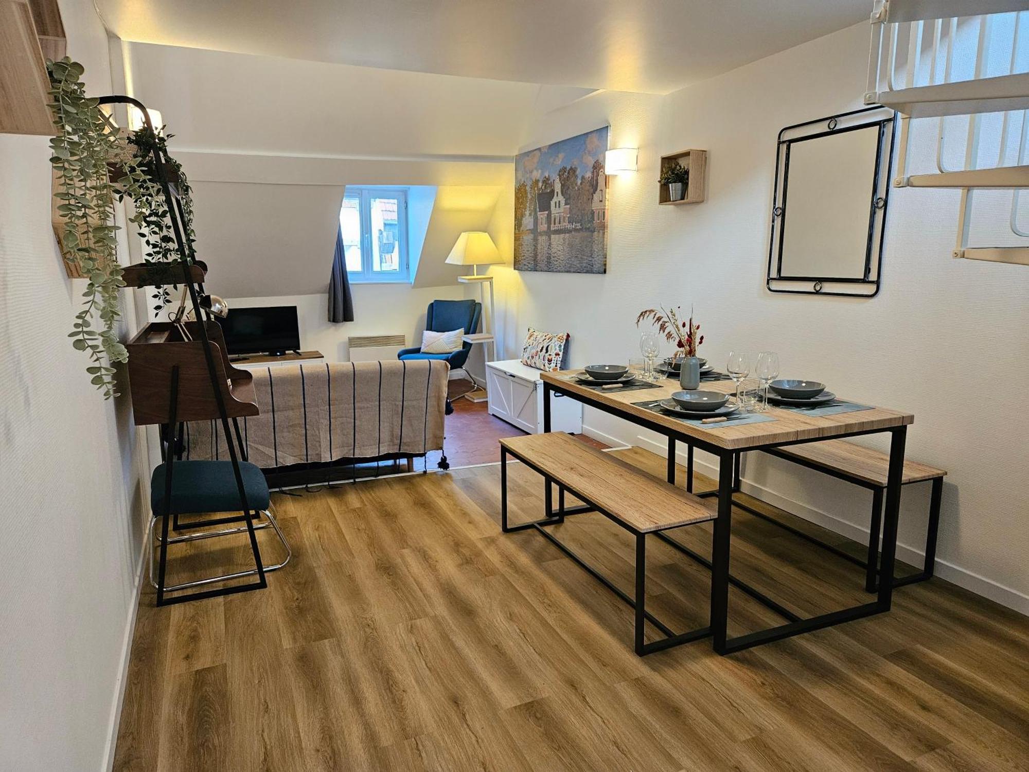 Charmant Duplex Au Coeur De Vernon Proche Gare Et Giverny Esterno foto